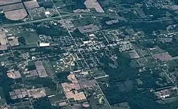 Aerial photograph of Cedar Springs in 2009