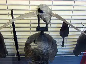 Celtic helmet from Satu Mare, Romania with raven crest, around 4th century BC