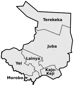 Counties of Central Equatoria State