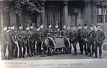 Photo of volunteer soldiers in the late 19th century