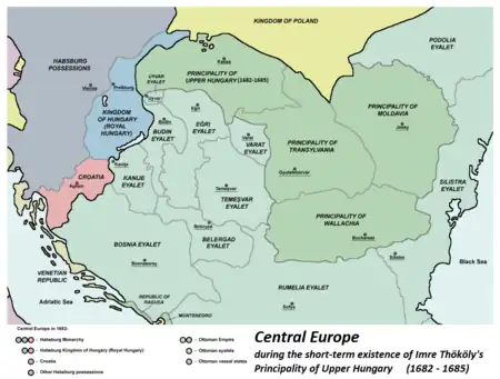 The partition of medieval Kingdom of Hungary between the Ottoman and Habsburg empires lasted more than 150 years after the Battle of Mohács in 1526