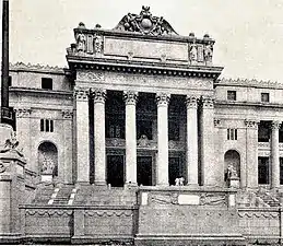 The Old Legislative Building featuring a Neoclassical style architecture.