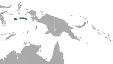 Maluku near New Guinea