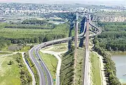 A2 motorway at Cernavodă, opened 1987