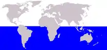 Antarctic minke whale range