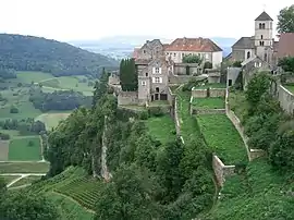 The Benedictine house in Château-Chalon