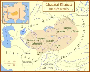 Almalik was capital of the Chagatai Khanate