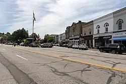 Chagrin Falls as seen from the Triangle Park area