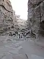 ChahKouh valley in Qeshm is made of Marl Sandstone which has holes created by the flow of rain water