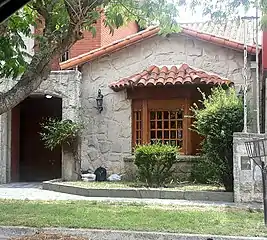 A recently built 'revivalist' Mar del Plata style house in Parque Luro, in the northern outskirts of Mar del Plata