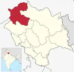 Location in Himachal Pradesh