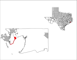 Location of Beach City, Texas