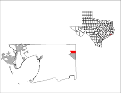 Location of Winnie, Texas