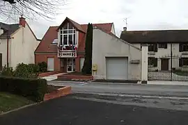 The town hall in Champfleury