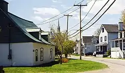 Houses along Avenue royale in Château-Richer