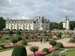 Diane de Poitiers' garden from the Château de Chenonceau