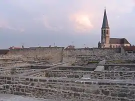 Ruins of the fortress and the church