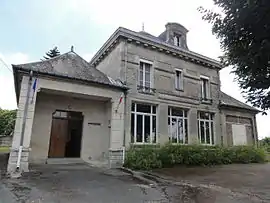 The town hall and school of Chavigny