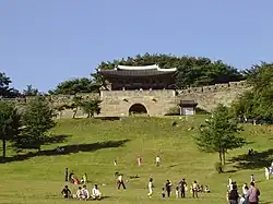 Sangdang Mountain Fortress in Cheongju.