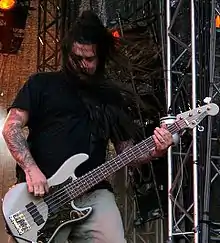 Cheng performing with Deftones at Hultsfred Festival in June 2006