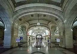 Botticino marble lobby