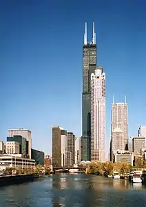 South view taken from Chicago River