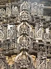 Kirtimukha at Amruteshwara temple in Amruthapura, Chikkamagaluru district, Karnataka state, India