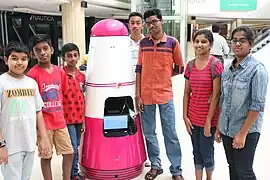 EA Bot - India's first customer assistant robot deployed in Express Avenue Chennai, Tamil Nadu