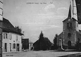 The church square at the start of the 20th century