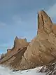 View of Chimney Bluffs from below