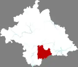 Location in Nanning