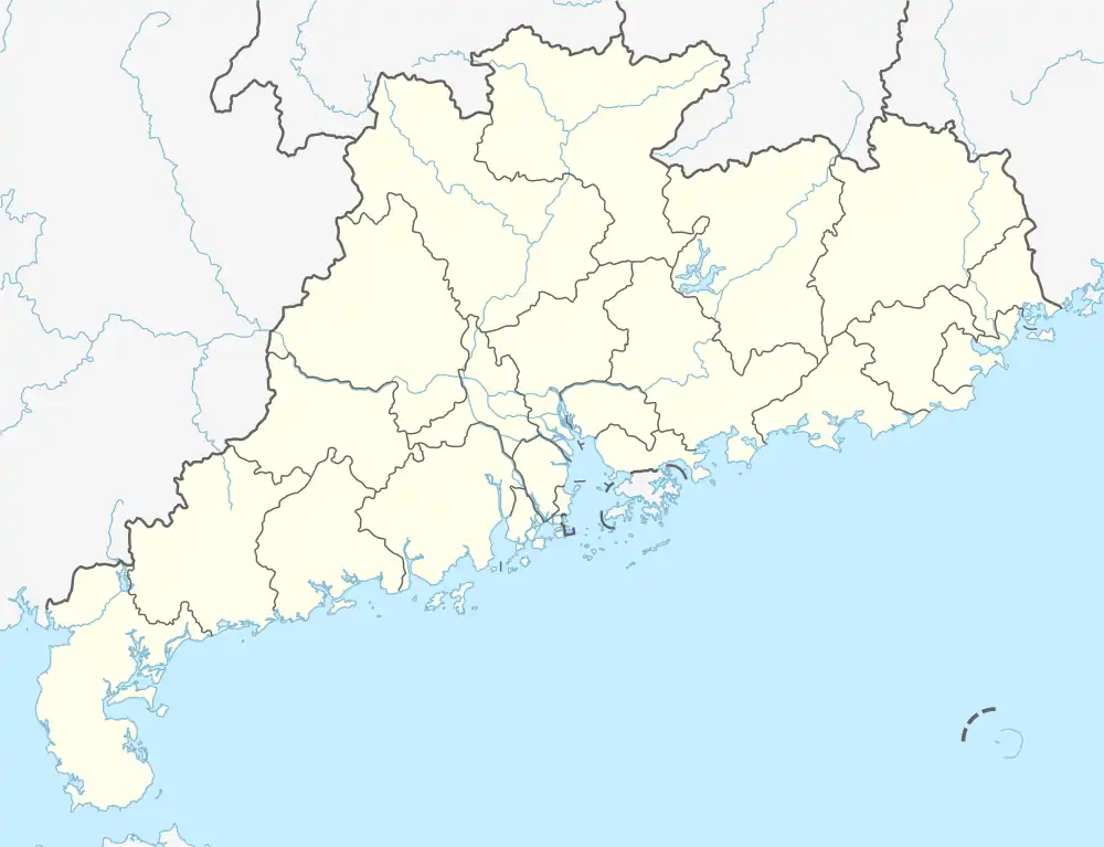 Longhu is located in Guangdong