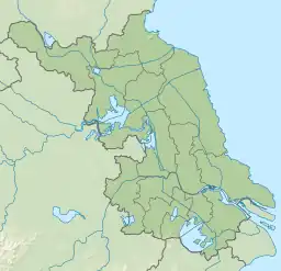 Location of the lake in Jiangsu