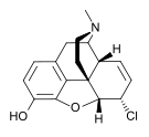 Chemical structure of chloromorphide.