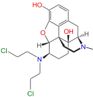 Chemical structure of chloroxymorphamine.