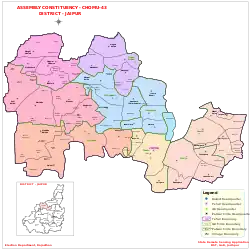 Chomu, Jaipur, Rajasthan Assembly Map