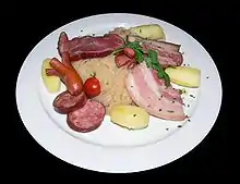 Alsatian sauerkraut.