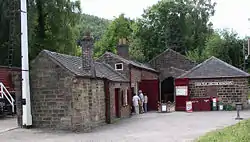 The workshops and offices at High Peak Junction today