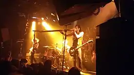 Chris playing the didgeridoo live at the Melkweg in Amsterdam, Netherlands (12 February 2016)