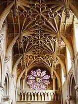 Cathedral vault and rose window