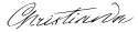 Christian IX's signature