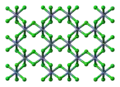 Ball-and-stick model of part of a layer