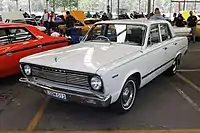 The 1966 Australian VC-model Valiant used the US doors, windshield, and front fenders, but departed further from American styling.