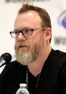 A 2017 photograph of Chuck Wendig