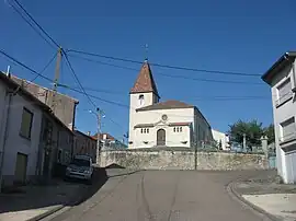 The church in Chaudeney-sur-Moselle