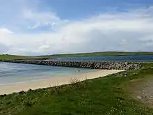 Barrier 3, linking Glimps Holm and Burray.