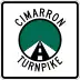 Cimarron Turnpike marker