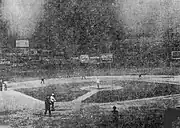 Test of field lights in 1909