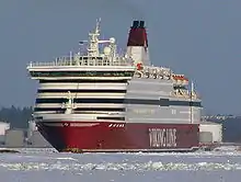 M/S Cinderella departing Helsinki.