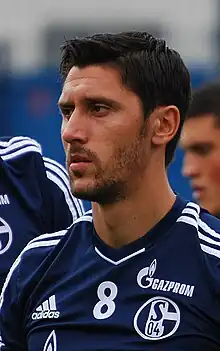 Ciprian Marica in a blue uniform in 2011